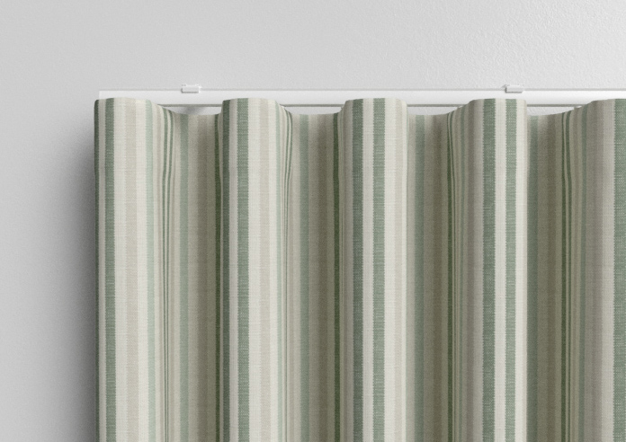 Emily Bond Cornish Stripe, Fern - Made to Measure Curtains - Image 13